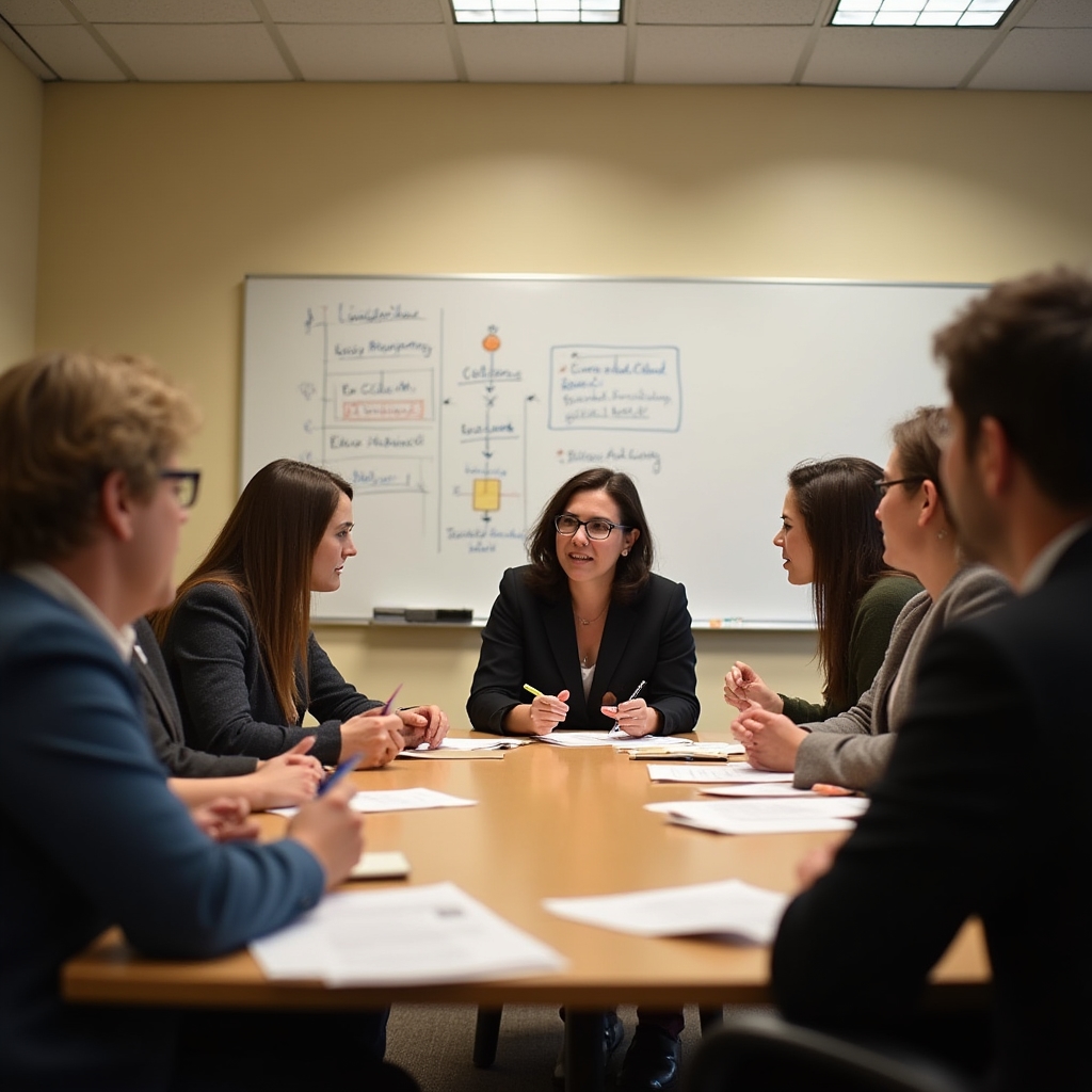 Community members participating in a local government session