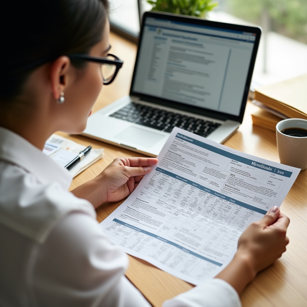 Municipal transparency documents spread on a desk